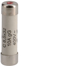 Fusible Cilíndrico Hager 10A 400V 8.5x32mm Clase Gg - L8532C10 [10 Piezas]