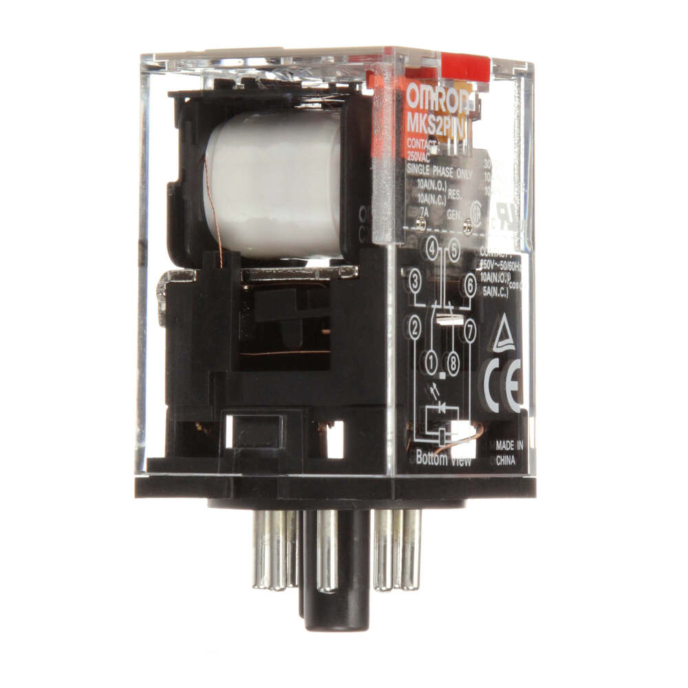 Omron MKS Relé DPDT De 8 Pines Con LED Y Botón De Prueba - MKSN8487M