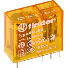 Finder 40.52 Relé PCB 24VAC 2CO 8A - 40.52.8.024.0000