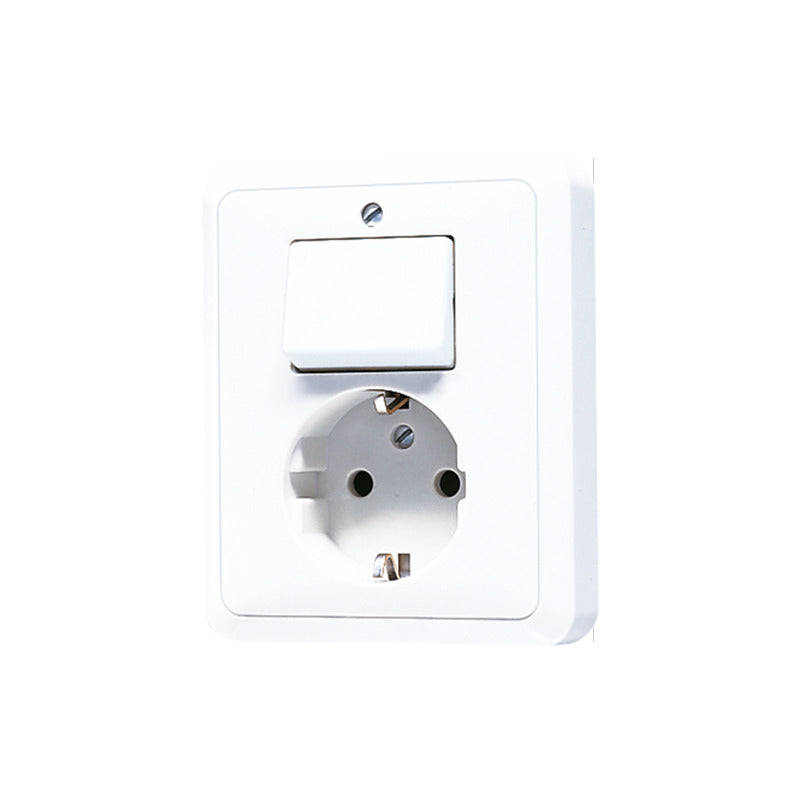 JUNG CD500 Interruptor Toma Combinado Con Contacto A Tierra - 5576EUWW