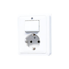 JUNG CD500 Interruptor Toma Combinado Con Contacto A Tierra - 5576EUWW