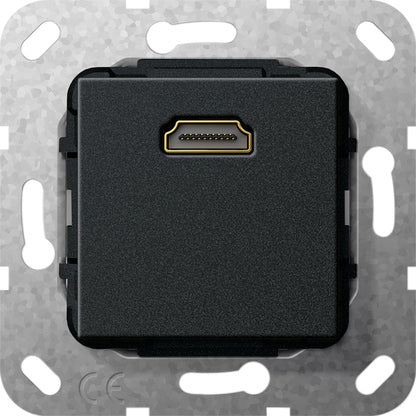 Gira Cable HDMI Breakout Elemento Base Negro Mate - 567010