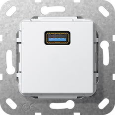 Gira Usb 3.0 Tipo A Cambiador De Género Insertar Blanco - 568203