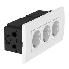 Módulo De Enchufe Triple 45 Unidad De Pared Blanco Puro - 6119414