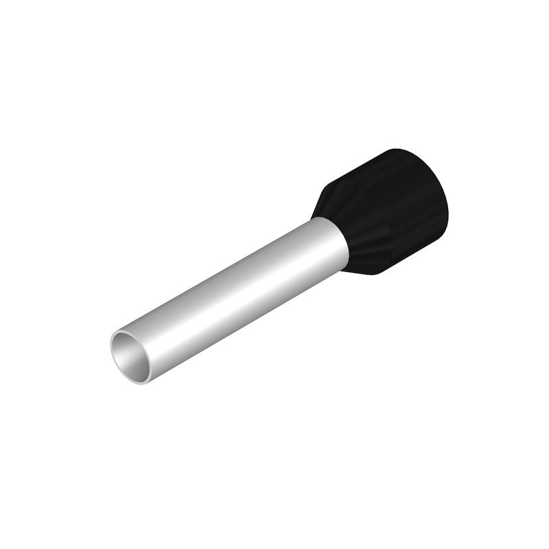 Kit De Terminales De Cable Negro Weidmuller 6mm² - 0565700000 [100 Piezas]