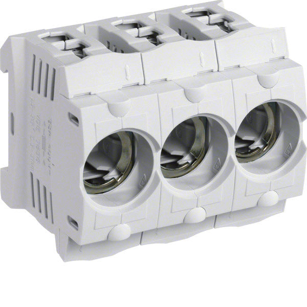 Soporte De Fusible Hager De 3 Polos D01 E14 16A 400V Montaje En Riel DIN - LD047 [3 Piezas]