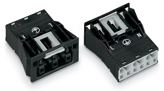 Wago Enchufe Snap-In De 3 Polos Marrón 4mm² - 770-2363 [2 Piezas]