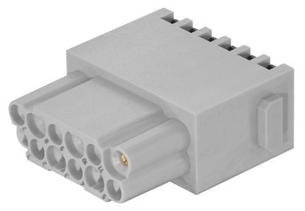Harting Han DD Cierre Rápido 12-Contacto Femenino Módulo 10A - 09140122734 [2 Piezas]