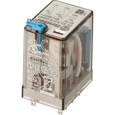 Finder 55.32 Relé Industrial 2CO 10A 12VDC Con Pulsador De Prueba - 55.32.9.012.0040
