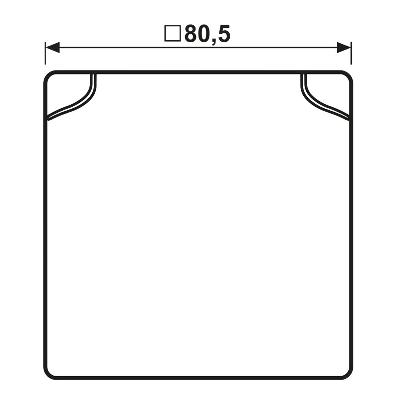 JUNG AS Rango IP44 Tapa Plegable Blanco Alpino Sencillo - AS581BFKLWW
