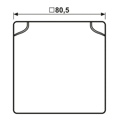 JUNG AS Rango IP44 Tapa Plegable Blanco Alpino Sencillo - AS581BFKLWW