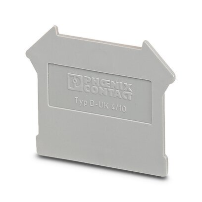 Phoenix Contact D-UK 4/10 Bloque De Terminal Tapa Final - 3003020 [10 Piezas]