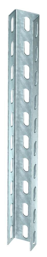 Soporte En U Perforado 50x30x400mm Acero Galvanizado - 6342306