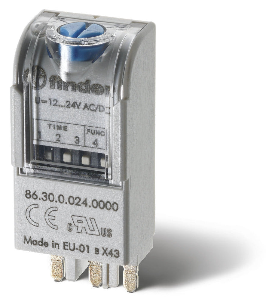 Finder 86.30 Módulo De Temporizador Multifunción 12-24V CA/CC - 86.30.0.024.0000