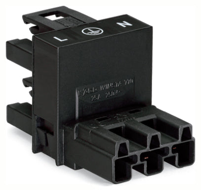 Wago 770-634 Conector H-De Distribución 3-Polos Negro - 770-634