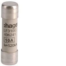 Fusible Cilíndrico Industrial Hager 10A 500V 10x38mm - LF310G [10 Piezas]