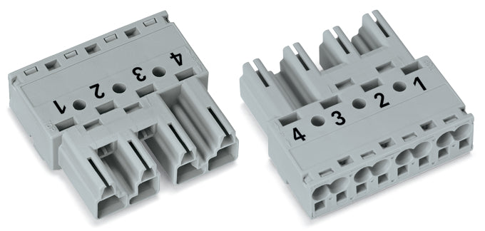Wago 770-254 Winsta Midi Conector Enchufe Gris De 4 Pines - 770-254 [2 Piezas]