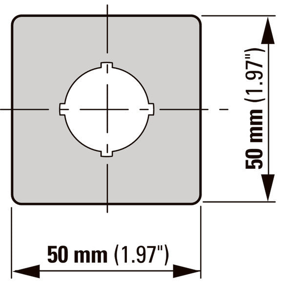 Etiqueta De Parada De Emergencia Eaton M22 Amarillo Cuadrado 50x50mm - 121373