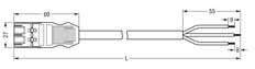 Wago Cable De Conexión Preensamblado De 3 Polos 2.5mm² - 771-9993/207-101