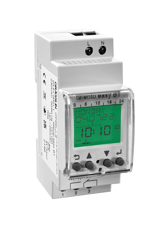 Grasslin Talento 371 Interruptor Temporizador Digital DIN Rail - G03.61.0001.1