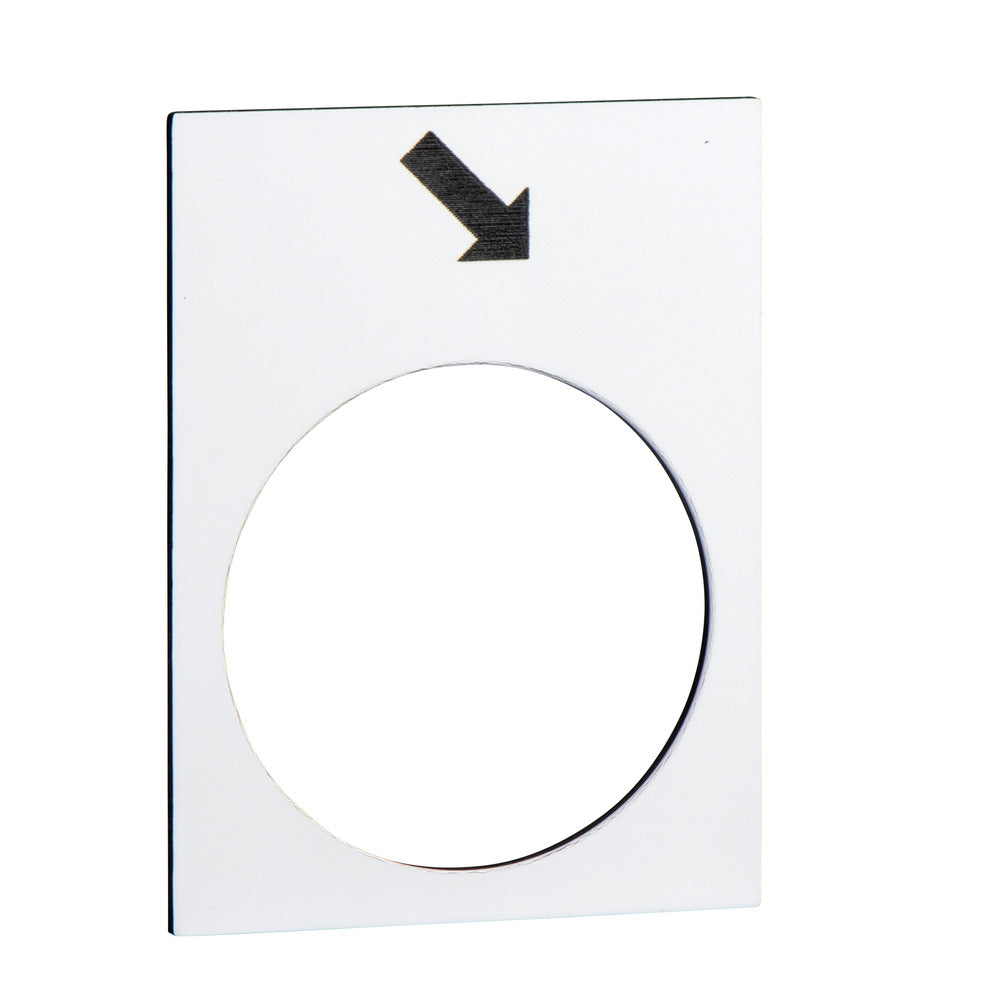 Etiqueta De Dirección Hacia Adelante Schneider Harmony 30x40mm Blanca - ZB2BY4913 [5 Piezas]