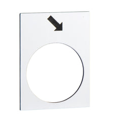Etiqueta De Dirección Hacia Adelante Schneider Harmony 30x40mm Blanca - ZB2BY4913 [5 Piezas]