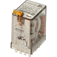 Finder 55.34 Relé Industrial 4CO 7A 24VAC Con Pulsador De Prueba - 55.34.8.024.0040