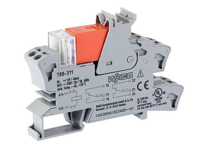 Wago 12 V CC Doble Cambio Módulo De Relé - 788-311
