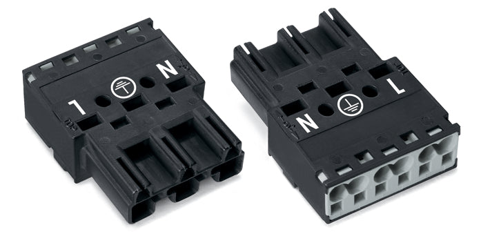 WAGO 770-213 Conector Negro De 3 Polos - 770-213 [2 Piezas]