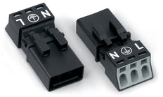 Wago 890-213 Conector Mini De 3 Polos Negro - 890-213 [2 Piezas]