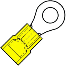 Terminal De Anillo Aislado M8 SuperPidg 4-6mm2 PVC - 101620 [100 Piezas]