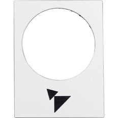 Harmony XAC Adelante Lento-Rápido Símbolo Etiqueta 30x40mm Blanco - ZB2BY4915 [5 Piezas]