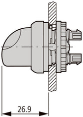 Rmq Titan Interruptor Selector Iluminado Rojo De 3 Posiciones - 216835