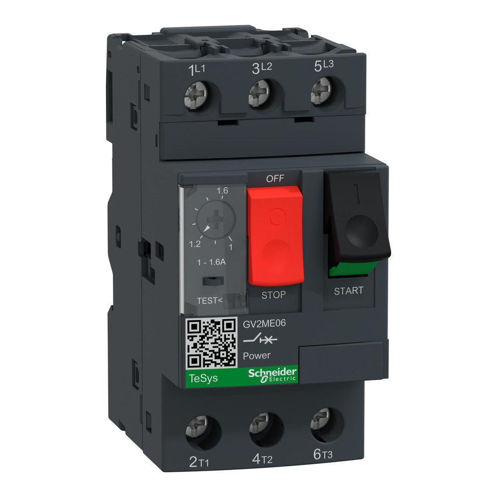 Schneider Electric GV2ME Interruptor De Circuito Para Motor 1-1.6A - GV2ME06