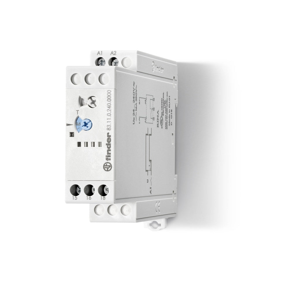 Finder 83.11 Relé De Retardo Industrial 16A 24-240V CA/CC - 83.11.0.240.0000
