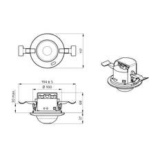 Detector De Presencia De Red Doble PD4-M-2C DS IB - 92760