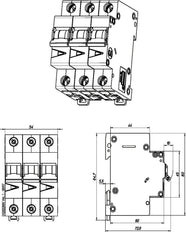 Eaton Interruptor Automático MCB De 3 Polos 2A Curva B 15kA - 278835