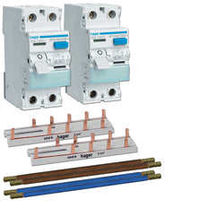 Hager VKS15S Conjunto De Extensión De Interruptor Automático Doble RCD 40A - VKS15S