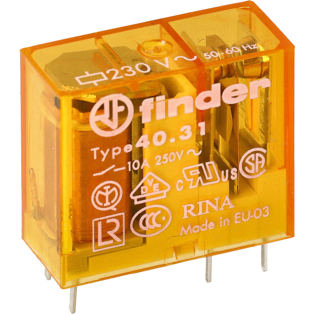 Finder 40.31 Relé PCB 10A 230VAC Monopolar - 40.31.8.230.0000