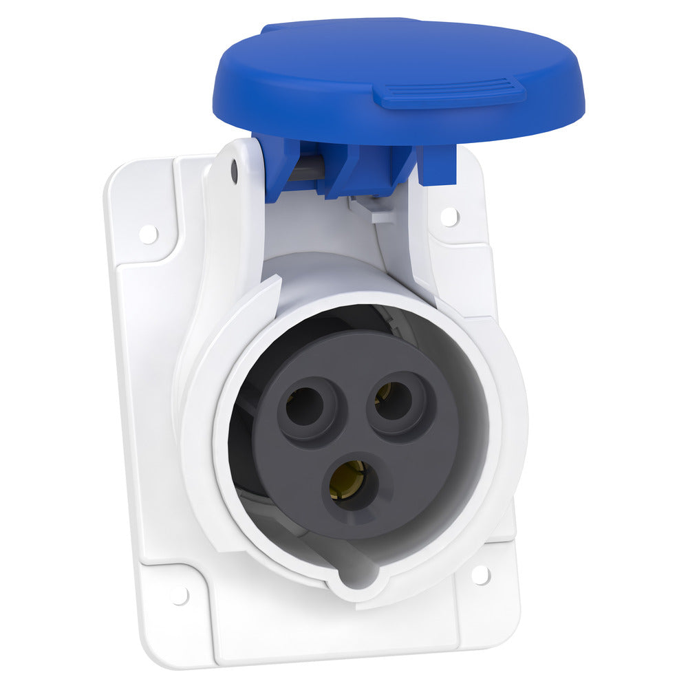 Schneider Electric PratiKa Fast IP44 Toma De Corriente Angulada 16A 230V - PKY16F423