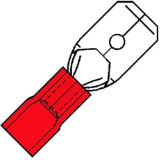 Conector Plano De Nylon Aislado 6.3x0.8mm SuperPidg - 151090 [100 Piezas]