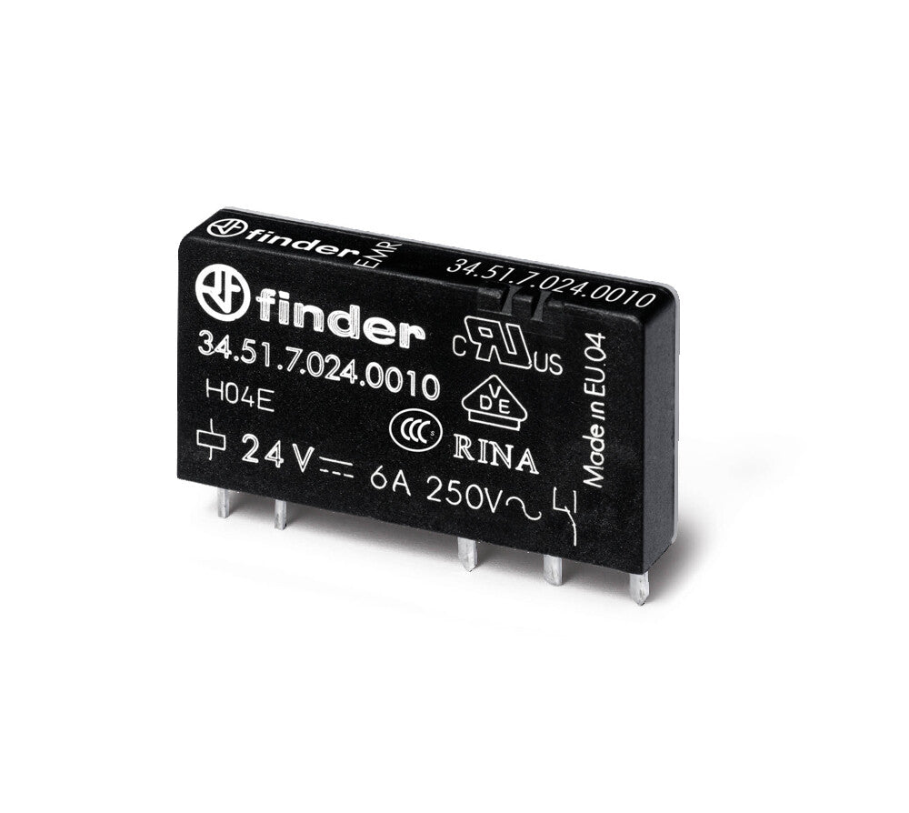 Relé PCB Ultra Delgado 6A 24VDC Monopolar EMR - 34.51.7.024.0010