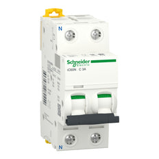Schneider Electric IC60N 3A Curva C MCB Monopolar Más Neutro - A9F74603