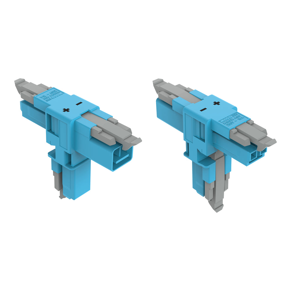 Conector De Distribución Wago T 2 Polos Azul - 890-1620