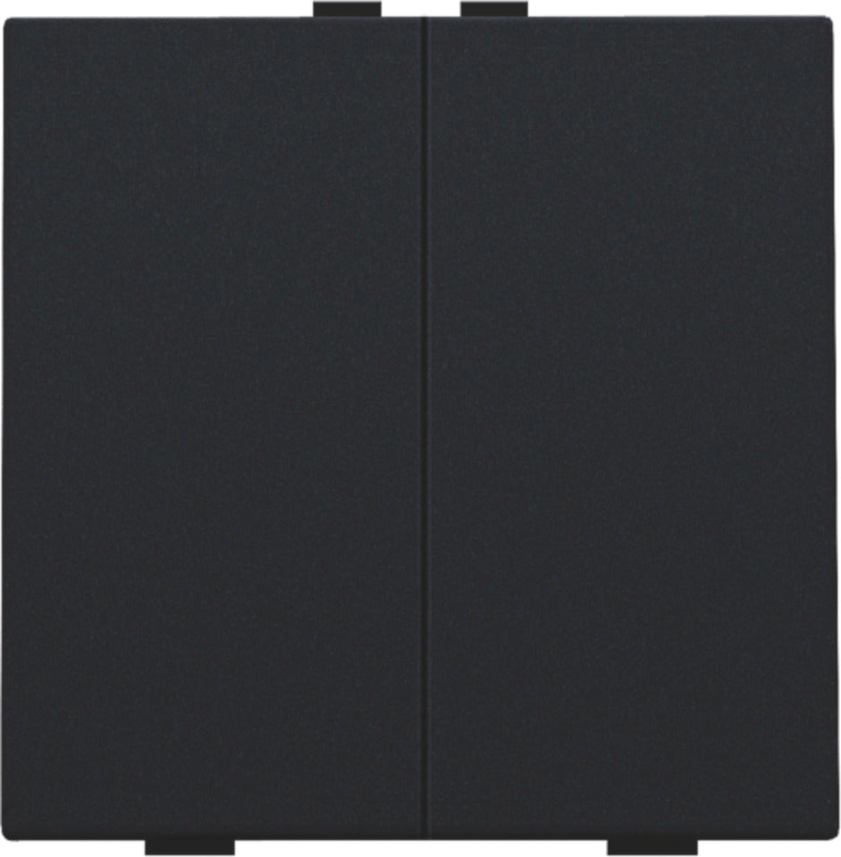 Niko Home Control Botón De Presión Doble Negro Revestido - 161-51002