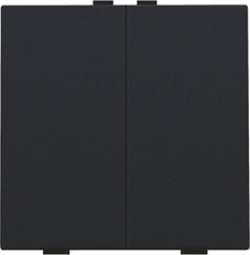 Niko Home Control Botón De Presión Doble Negro Revestido - 161-51002