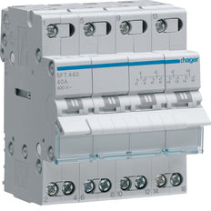 Hager Interruptor Modular De Cambio De 4 Polos 40A - SFT440