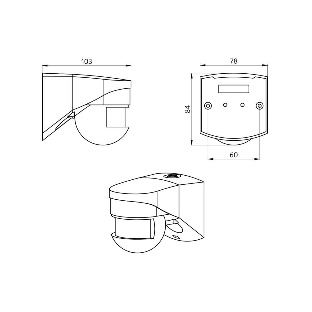 LC-Click 200 Detector De Movimiento Blanco IP54 - 91002