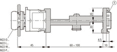 Eaton M22-Ta Adaptador De Fijación Telescópica - 226161