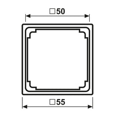 Jung A590ZWW 50x50mm Blanco Alpino Fijación - A590ZWW [2 Piezas]